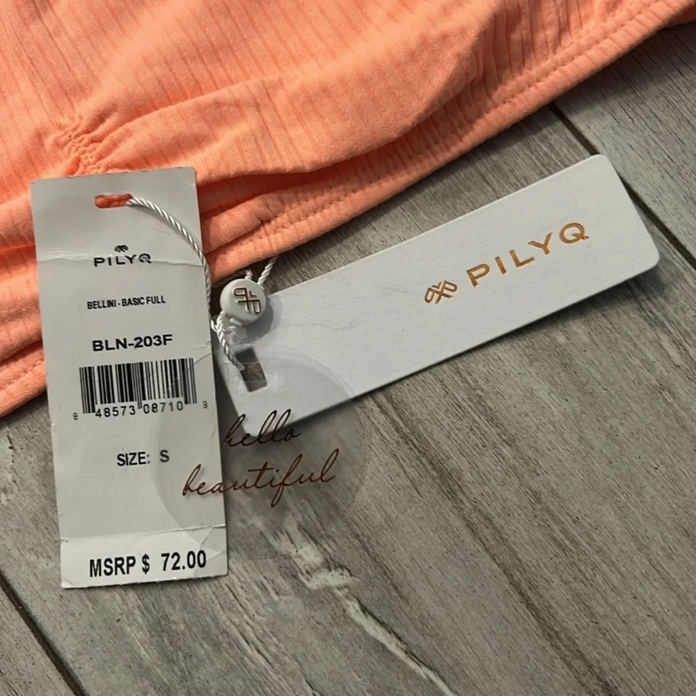 PILYQ Bellini basic full back bikini swim bottom size small